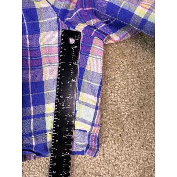 Talbots Linen Blend Shorts Women's Size 8 Plaid 7" Inseam C204 - Picture 7 of 9